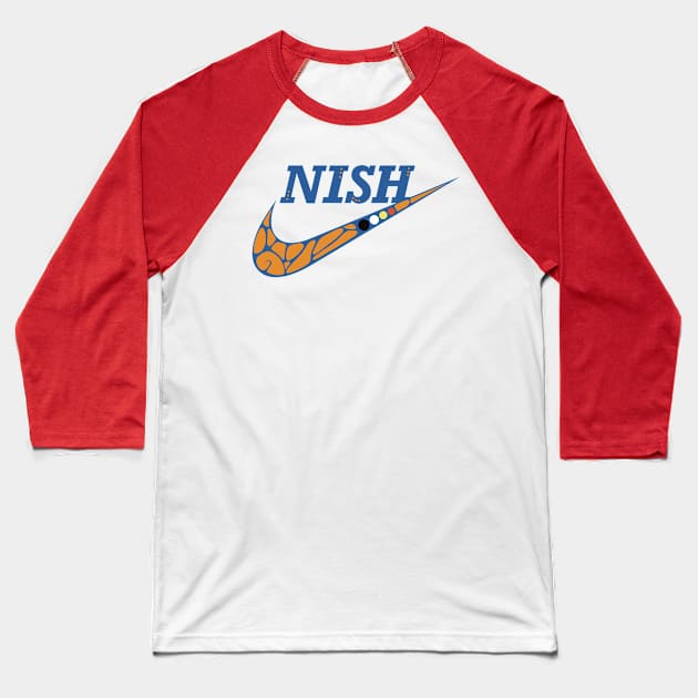 Nish Swish Baseball T-Shirt by @johnnehill